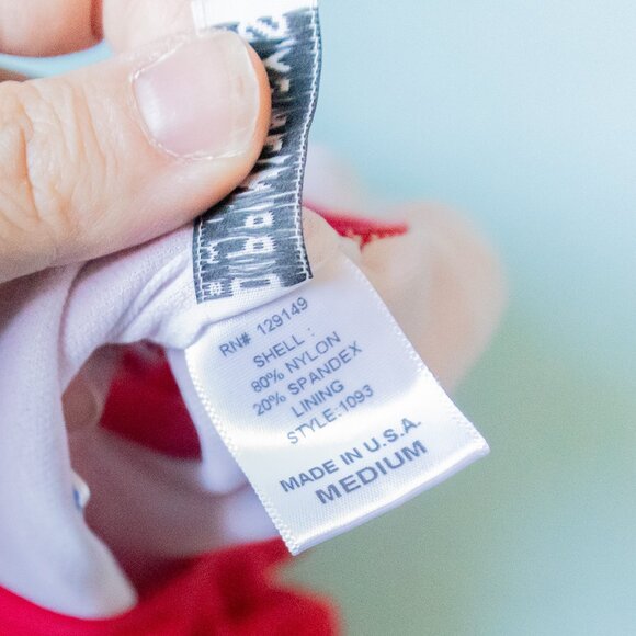 NEW Dippin' Daisy's Red Los Angeles High Cut Thigh Drop Back One Piece Size Med - Picture 5 of 5